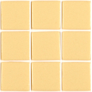 Beige sable/ Biscuit 4 cm mosaïque émaux par 64 carrés couvre une surface de 32 cm