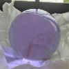 Bille de verre boulard boule translucide mauve trs clair 110 mm 