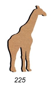 Girafe 18 par 10 cm support bois mdf pour mosaïque