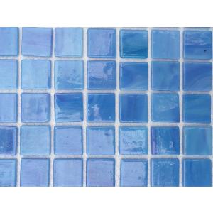 Bleu océan mosaïque Tiffany par 16 carreaux