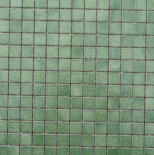 Vert moyen / clairière mosaïque Briare par plaque 34,5 cm