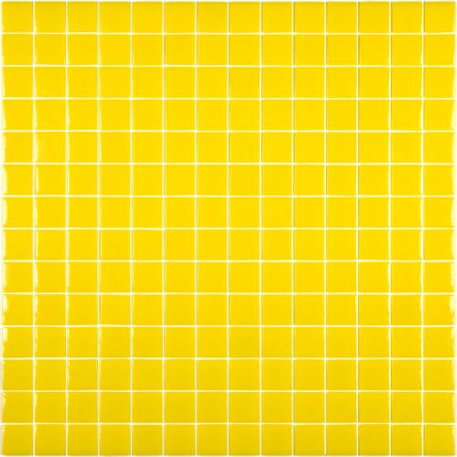 Jaune vif soleil mosaïque émaux 2.3 cm brillant pleine masse plaque  33 cm