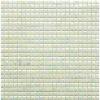 Blanc nacr le jour phosphorescent vert la nuit micro mosaque PIXEL ART 1,2 cm 4 mm paisseur par 121 carrs