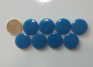 Bleu de Prusse rond pastille mosaïque émaux brillant par 100g