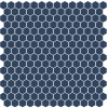 Bleu ardoise Marine hexagone mosaïque émaux mat satiné par 2 M² soit 72.75 € le M²