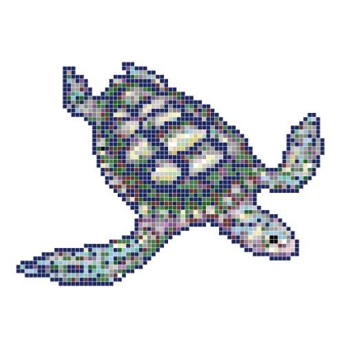 mosaïque piscine tortue