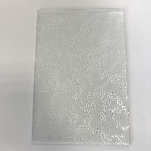 Blanc translucide givré madras verre 4 mm plaque de 30 par 29.50 cm