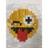 Kit mosaque Pixel Art inspir de Emoji Smiley jeux vido