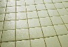 Jaune vintage uni antidérapant 4 cm mosaïque émaux par M² pour sol douche italienne