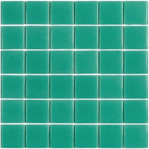 Vert turquoise clair CUBAS mosaïque émaux 2.3 cm brillant pleine masse par 2 M² soit 47.85€ le M²