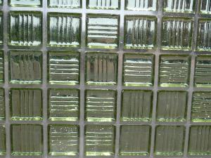 Vert mosaïque pâte de verre translucide par 25 carreaux