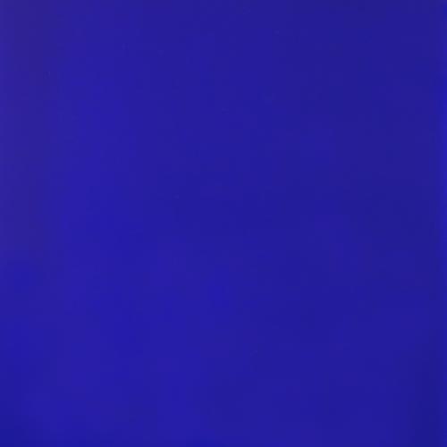 Bleu moyen verre opaque uni lisse Oceanside S96 plaque de 30 par 20 cm