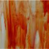 Orange rouge et blanc marbré opalescent wo27 verre vitrail Wissmach plaque de 30 par 20 cm
