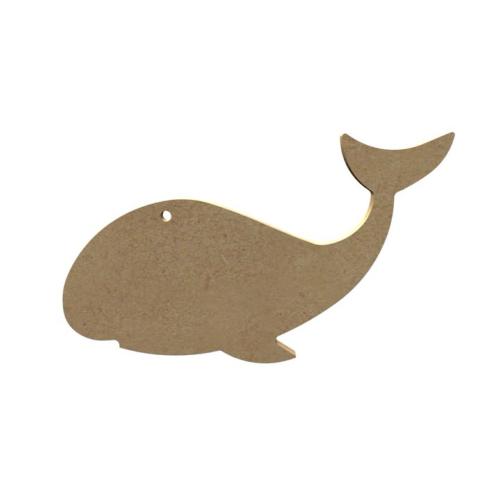 Baleine/ cétacé support bois 15 cm pour mosaïque