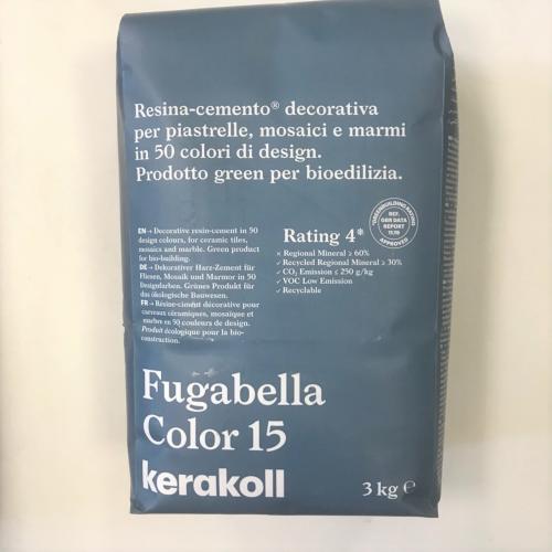 Fugabella résine ciment couleur 15 bleu pétrole par 3 kilos
