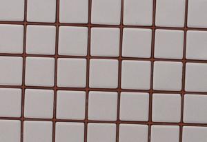 Blanc craie mosaïque mat Briare par plaque de 34.58 par 34.58 cm