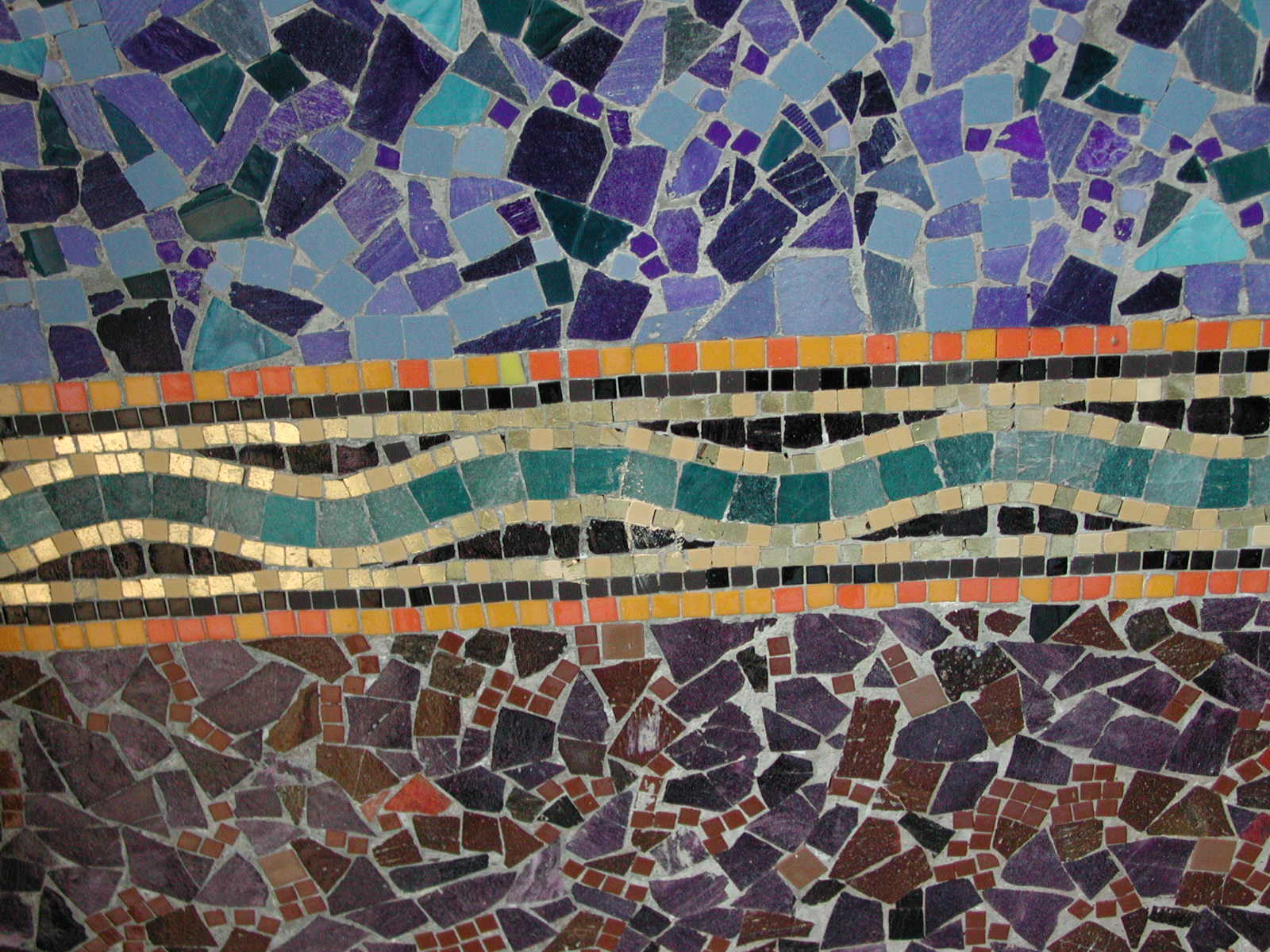 Mosaïque frise art déco odorico