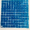 Bleu foncé roi paillette mosaïque vetrocristal 2.5 cm par 100g