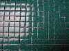 Vert turquoise granité mosaïque émaux brillant bord droit 2,4 cm par plaquette de 20 carreaux