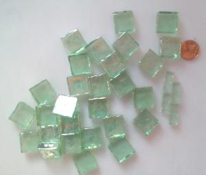 Vert clair Smalto dalle de verre translucide 2 cm par 200 grammes