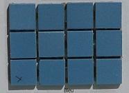 Bleu 2 par 2cm mosaïque grès antique paray par 100g