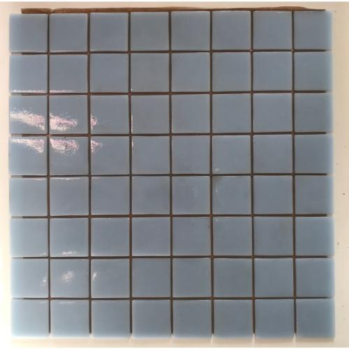 Bleu clair 4 cm mosaïque émaux brillant par plaque 32 cm pour  loisirs créatifs