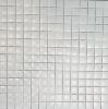 Blanc carré mosaïque émaux 2.4 cm blanc mat satiné plaque en HTK 33 cm
