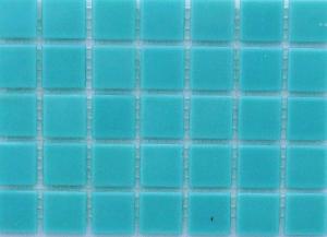 Vert bleu atoll mosaïque pâte de verre sans bulle 2 par 2cm par 25 carreaux