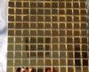 Jaune mosaïque doré miroir 2 par 2 cm plaque 30.5 cm