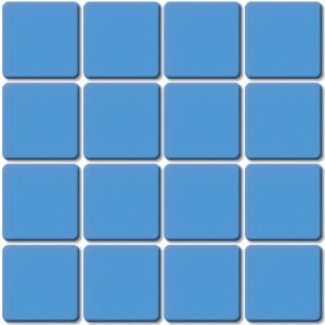 Bleu mosaïque Bleu 137A smalti mat par 36 carreaux
