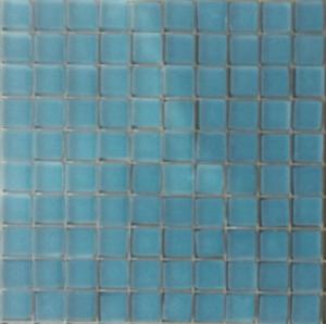 Bleu cyan foncé DÉPOLI MAT micro mosaïque vetrocristal par 100 grammes