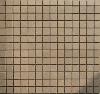Brun chtaigne mouchet couleur lin mosaque 2 cm grs antique par plaque 30,4 cm