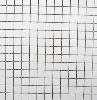 Blanc mat / cristaux mosaïque émaux de Briare par 20 carrés soit environ 100g