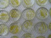 Jaune bille de verre jaune ruban galet de 30 mm par 10