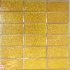 Jaune mosaïque doré paillette soutenu rectangle 48 par 98 mm 8 mm épaisseur par plaque 30 cm