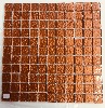 Rouge cuivre martelé satiné mosaïque vetrocristal 2.5 cm par 100g