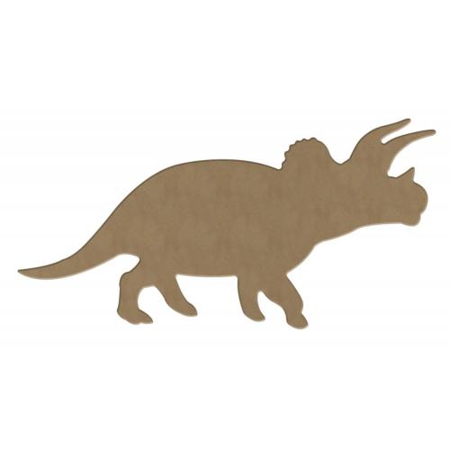 Dinosaure Triceratops support bois 29 par 15 cm pour mosaïque