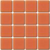 Orange mosaïque Orange moyen 113B Smalti mat 1.5 cm par plaque 31.5 cm