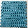 Bleu cyan rond pastille mosaque maux mat par plaque 33 cm pour Vrac