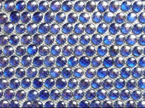 Bleu bille de verre plate bleu cobalt nacré 20 mm par 28