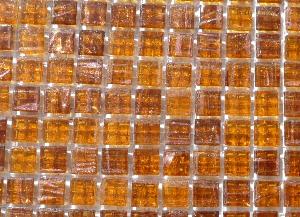 Jaune mosaïque pâte de verre jaune ambre micro gemme 10 mm par plaque de 30.5 cm
