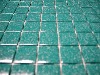 Vert turquoise granité mosaïque émaux brillant bord droit 2,4 cm par plaquette de 20 carreaux