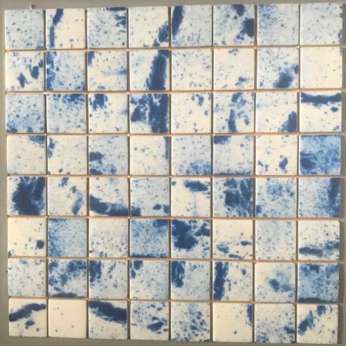 Bleu  foncé  Sagitario Paint 4 cm mosaïque émaux par plaque 32 cm