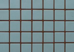 Bleu clair holite mosaïque mat Briare par plaque de 34.58 par 34.58 cm