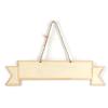 Plaque bannire en bois  suspendre 33 cm par 8.2 cm support bois pour mosaque