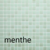 Mix nacré & mat vert MENTHE série Glacée mosaïque émaux brillant 2.4 cm par 2M² soit 94.80 € le M²