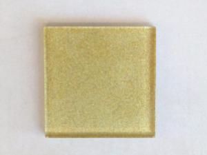 Jaune doré gold paillette fine mosaïque carrelage 10 par 10 cm 8 mm épaisseur