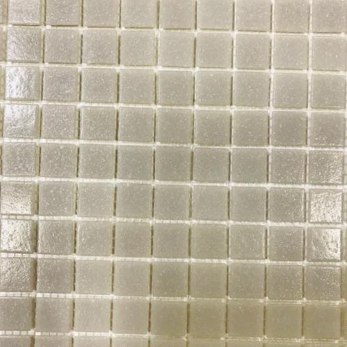 Gris clair moucheté mosaïque pâte de verre 2 par 2 cm par 25 carreaux