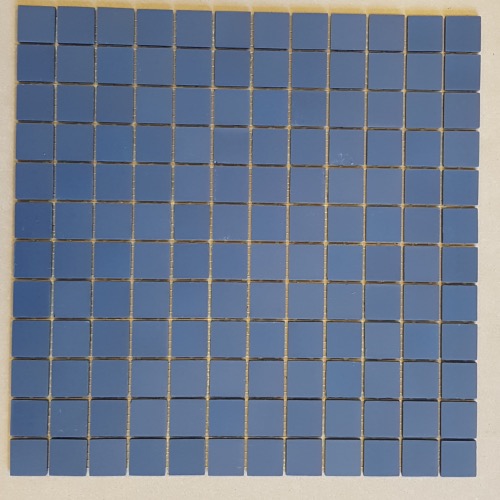 Bleu foncé cobalt Bahia 2.5 cm mosaïque mat grès ceram antique au M²