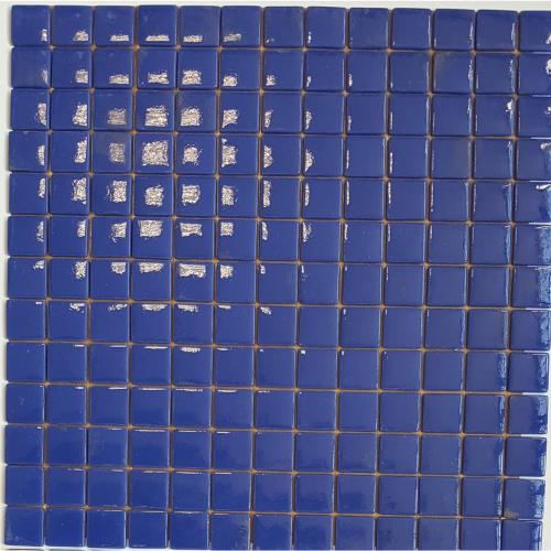 Bleu lavande foncé uni mosaïque émaux brillant 2.4 cm plaque pour vrac